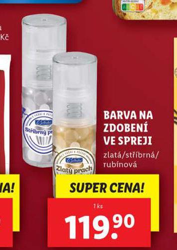 BARVA NA ZDOBEN VE SPREJI