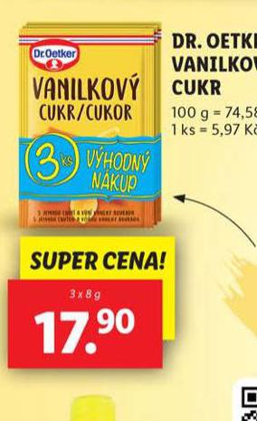 DR. OETKER VANILKOV CUKR