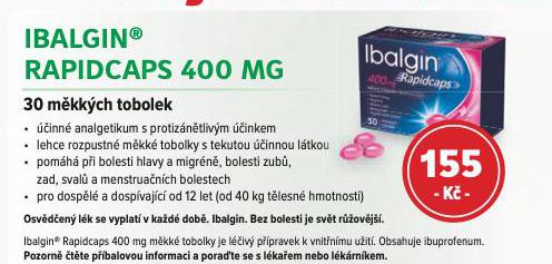 IBALGIN RAPIDCAPS 400 MG