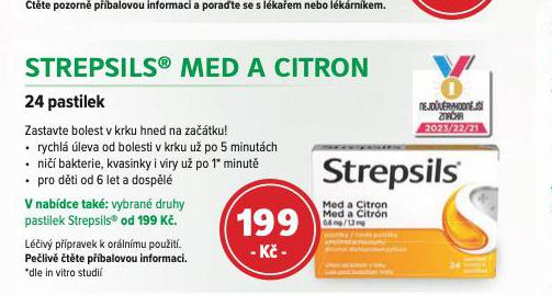 STREPSILS MED A CITRON