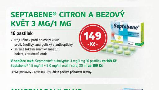 SEPTABENE CITRON A BEZOV KVT