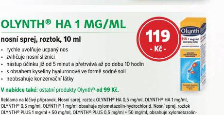 OLYNTH HA 1 MG/ML