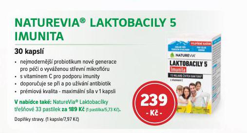 NATUREVIA LAKTOBACILY 5 IMUNITA