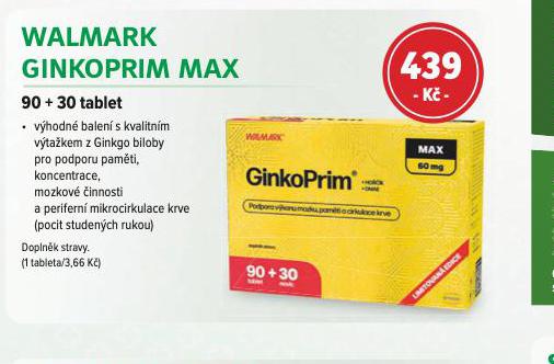 WALMARK GINKOPRIM MAX