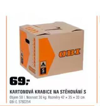 KARTONOV KRABICE NA STHOVN