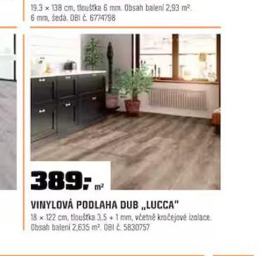 VINYLOV PODLAHA DUB LUCCA