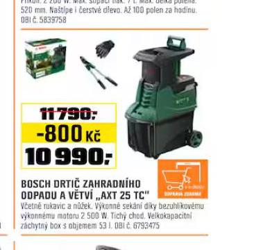 BOSCH DRTI ZAHRADNHO ODPADU