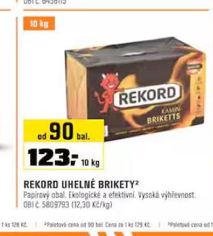 REKORD UHELN BRIKETY