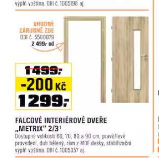 FALCOV INTERIROV DVEE METRIX 2/3