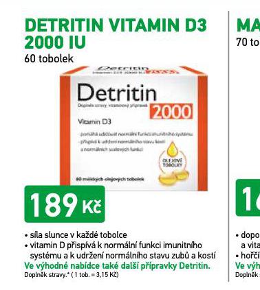 DETRITIN VITAMIN D3 2000 IU