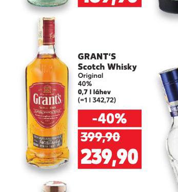 GRANT'S TRIPLE WOOD WHISKY