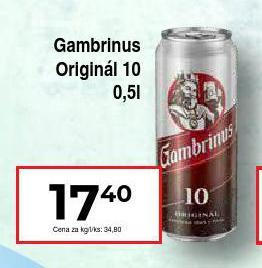 PIVO GAMBRINUS ORIGINL