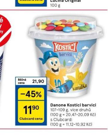 DANONE KOSTCI BARVCI