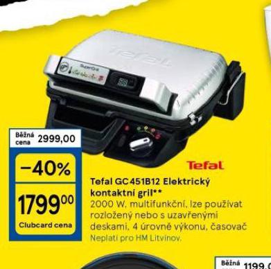 TEFAL ELEKTRICK KONTAKTN GRIL