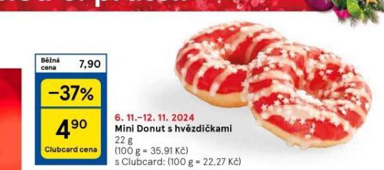 MINI DONUT S HVZDIKAMI