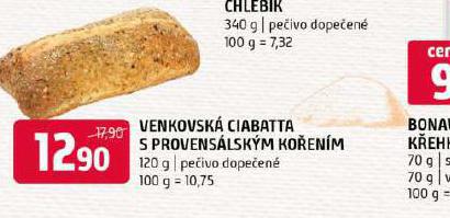 VENKOVSK CIABATTA S POVENSLSKM KOENM