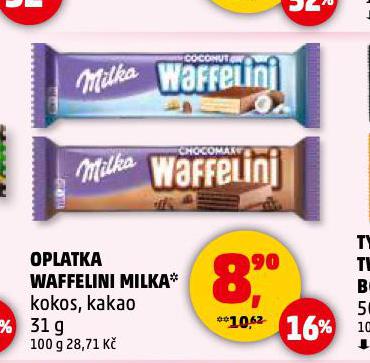 OPLATKA WAFFELINI MILKA