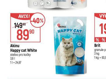 AKINU HAPPY CAT WHITE STELIVO PRO KOKY