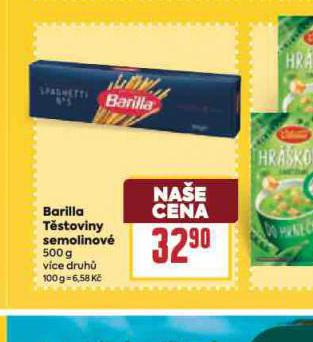 BARILLA TSTOVINY SEMOLINOV