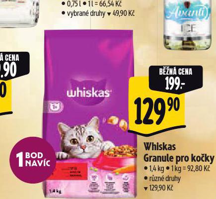 WHISKAS GRANULE PRO KOKY