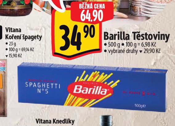 BARILLA TSTOVINY