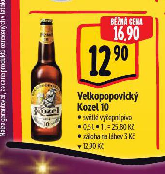 PIVO VELKOPOPOVICK KOZEL 10