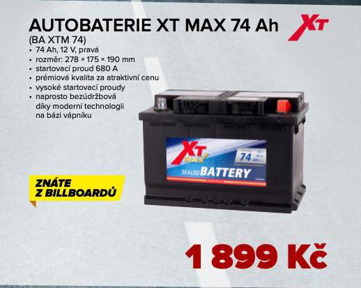 AUTOBATERIE 74 Ah