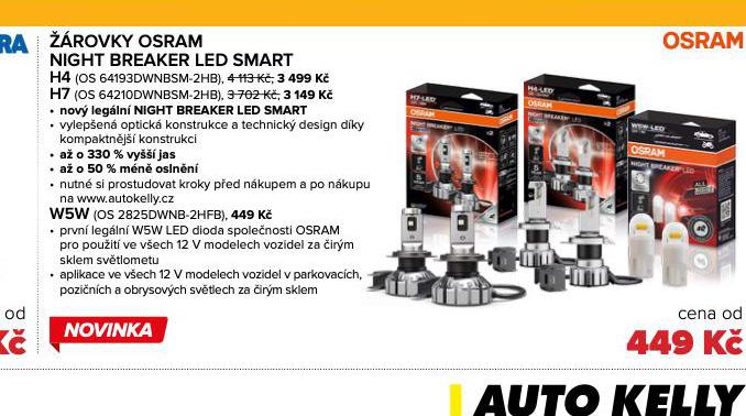 ROVKY OSRAM NIGHT BREAKER LED SMART W5W