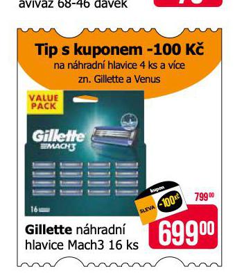 GILLETTE NHRADN HLAVICE