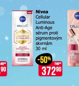 NIVEA CELLULAR SRUM PROTI PIGMENTOVM SKVRNM