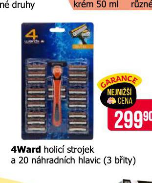 4WARD HOLIC STROJEK A 20 NHRADNCH HLAVIC