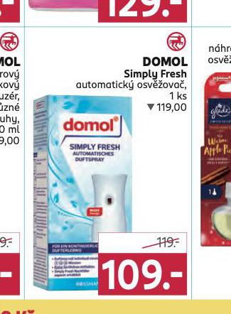 DOMOL SIMPLY FRESH AUTOMATICK OSV̎OVA