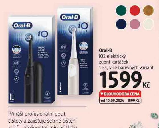 ORAL-B IO2 ELEKTRICK ZUBN KARTEK