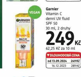 GARNIER VITAMIN C DENN UV FLUID