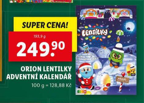 ORION LENTILKY ADVENTN KALEND