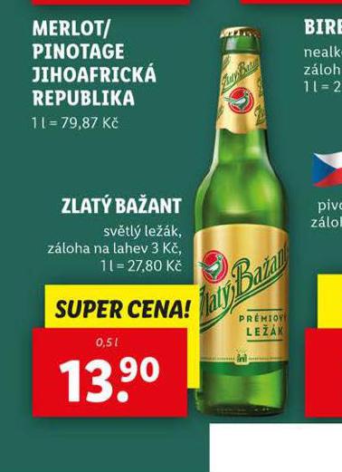 PIVO ZLAT BAANT