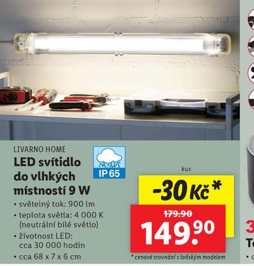 LED SVTIDLO DO VLHKCH MSTNOST 9 W