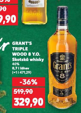 GRANT'S TRIPLE WOOD WHISKY