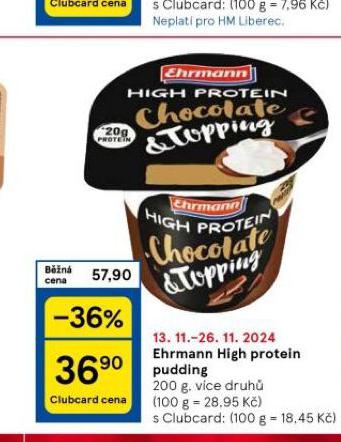 EHRMANN HIGH PROTEIN PUDDING