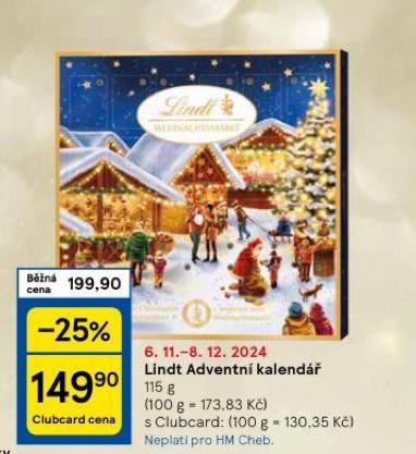 LINDT ADVENTN KALEND