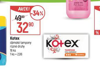 KOTEX TAMPONY