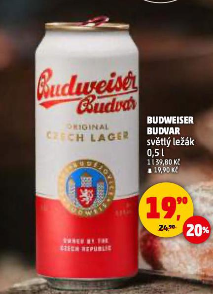 PIVO BUDWEISER BUDVAR