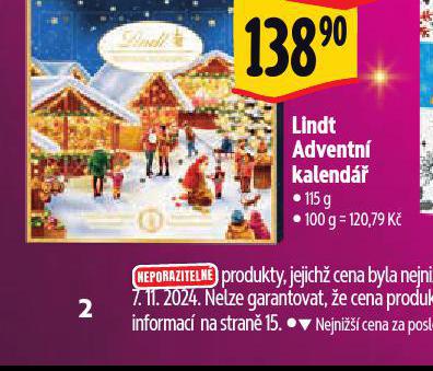 LINDT ADVENTN KALEND