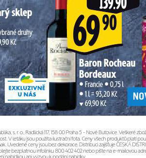 BARON ROCHEAU BORDEAUX