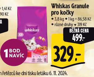 WHISKAS GRANULE PRO KOKY