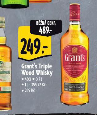 GRANT'S TRIPLE WOOD WHISKY