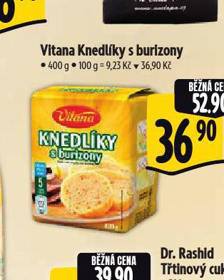 VITANA KNEDLKY S BURIZONY