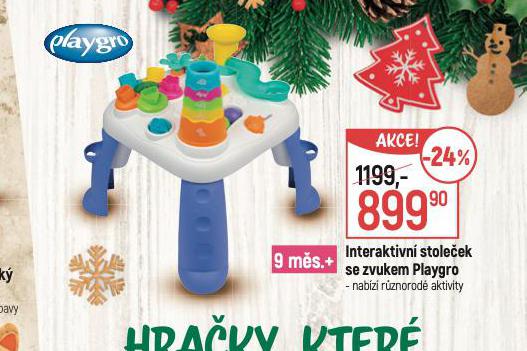 INTERAKTIVN STOLEEK SE ZVUKEM PLAYGRO