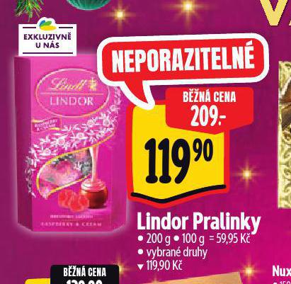 LINDOR PRALINKY