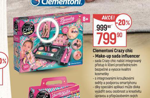 CLEMENTONI CRAZY CHIC - MAKE-UP SADA INFLUENCER